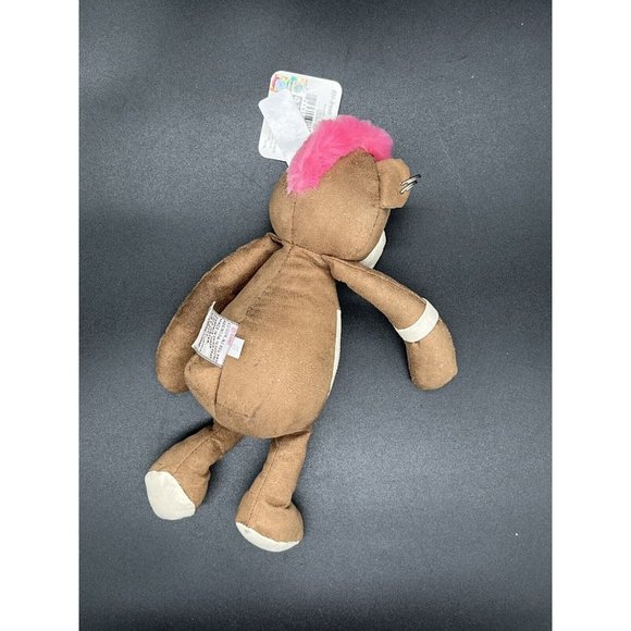 Gund Diesel 830-Brown, Body Arts Punk Teddy Bear Mohawk Piercings Tattoos 10” - Picture 6 of 11